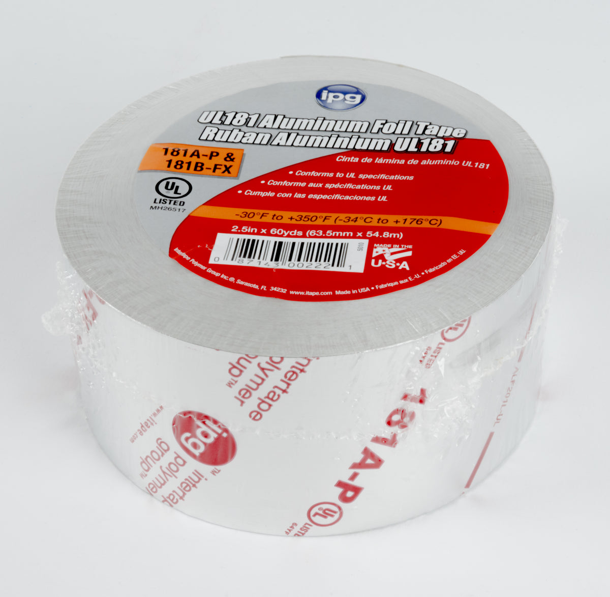 Fusor 181 181 Double Sided Tape, 60 ft x 1/2 in x 0.045 in